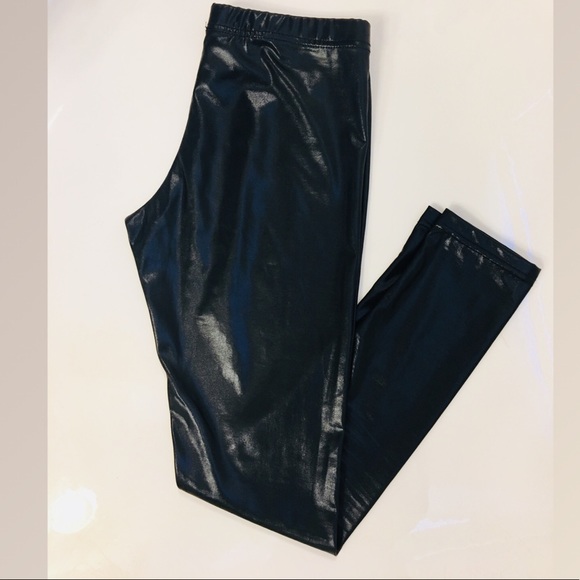 2b Bebe Faux Leather Spandex Leggings - Picture 4 of 6